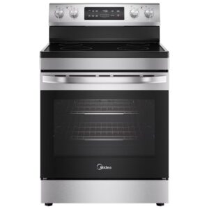 Midea 30 in. 5.1 cu.ft. Freestanding 4-Element Range with Storage Drawer